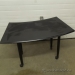 Black 50 in. Curved Rolling Training Table